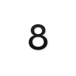 4 in. Magnetic Numbers - Black Number 8