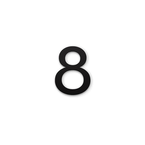 4 in. Magnetic Numbers - Black Number 8