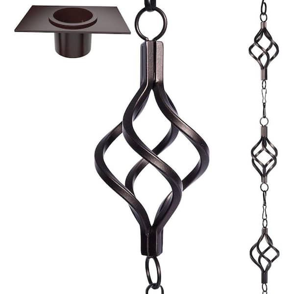 Rain Chain Bird Cage Set 8. 5Ft