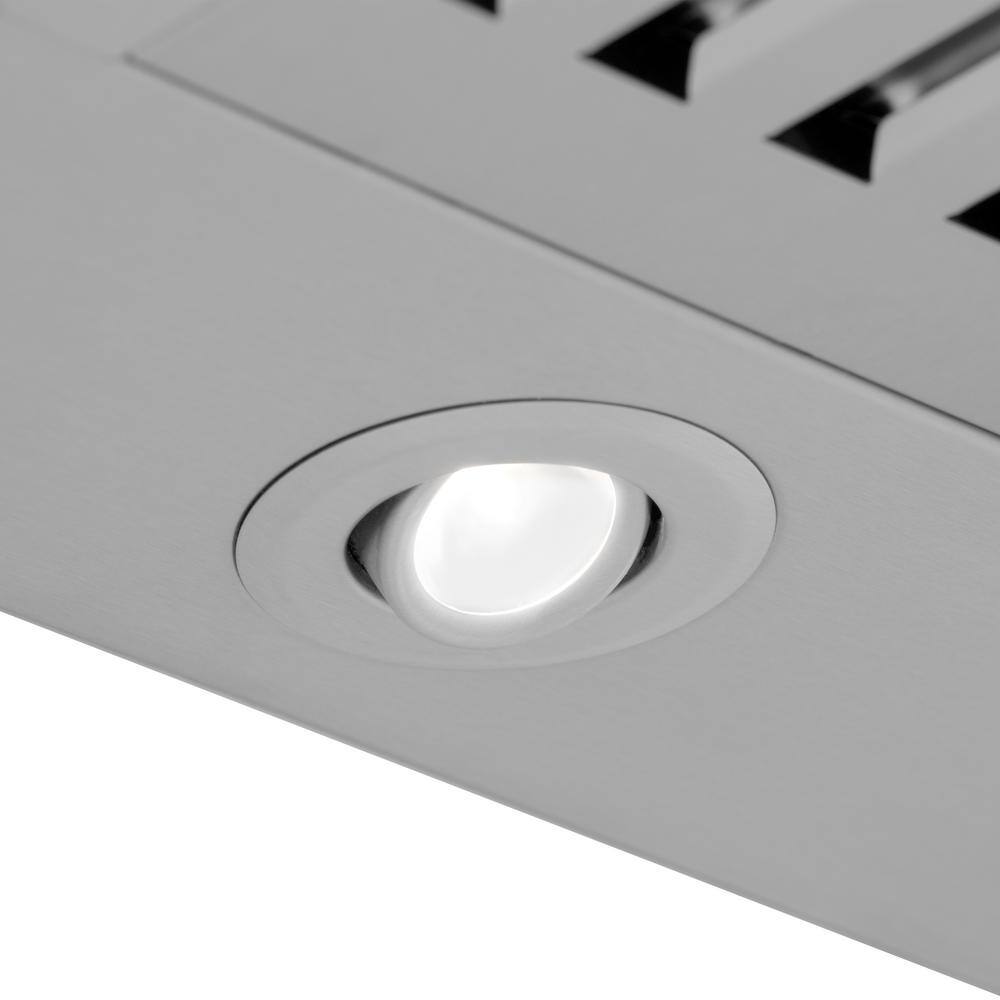 Stainless Steel 30" Convertible Wall Mount Range Hood with Charcoal Filters