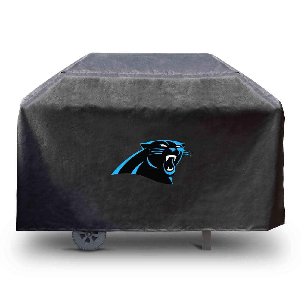 FANMATS NFL-Carolina Panthers Rectangular Black Grill Cover - 68 in. x 21 in. x 35 in.