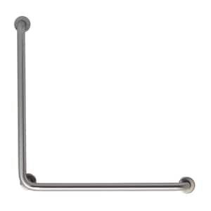 CareGiver 30 in. x 30 in. x 1-1/2 in. Concealed Screw Grab Bar with 90 Degree Angle in Stainless Steel