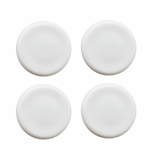7/8 Inch White Nylon Chair Glides / Caps - 10 Pack, Protects Floors, Reduces Noise 8 thumbnail image