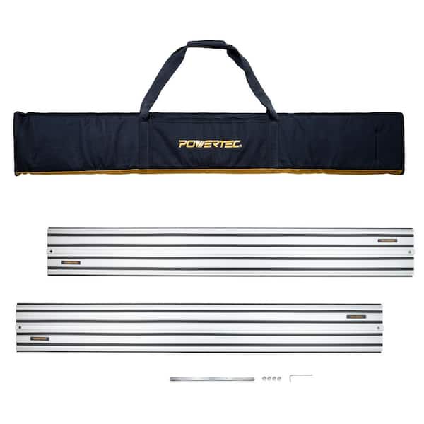 110 in. Track Saw Guide Rail Connector Set with Protective Bag for DeWalt Track Saw