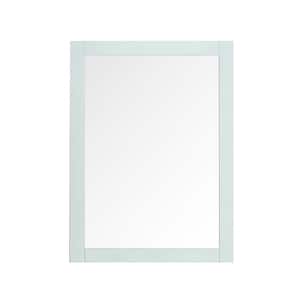 Orillia 30 in. W x 22 in. H Rectangular Framed Wall Mount Bathroom Vanity Mirror in Minsty Latte