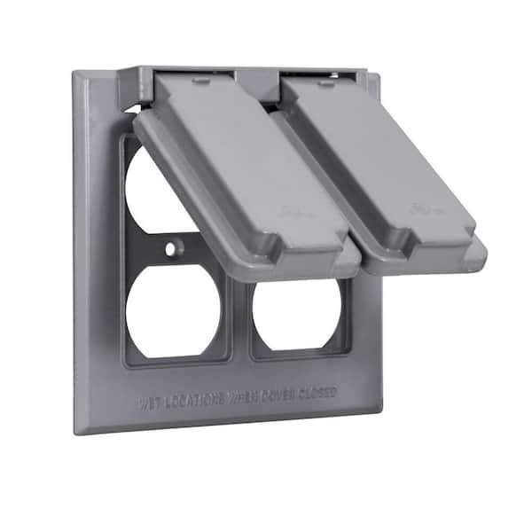 Southwire Weatherproof Duplex Outlet Double Gang Cover