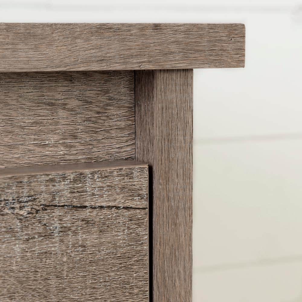 Weathered Oak Country Cottage 1-Drawer Nightstand