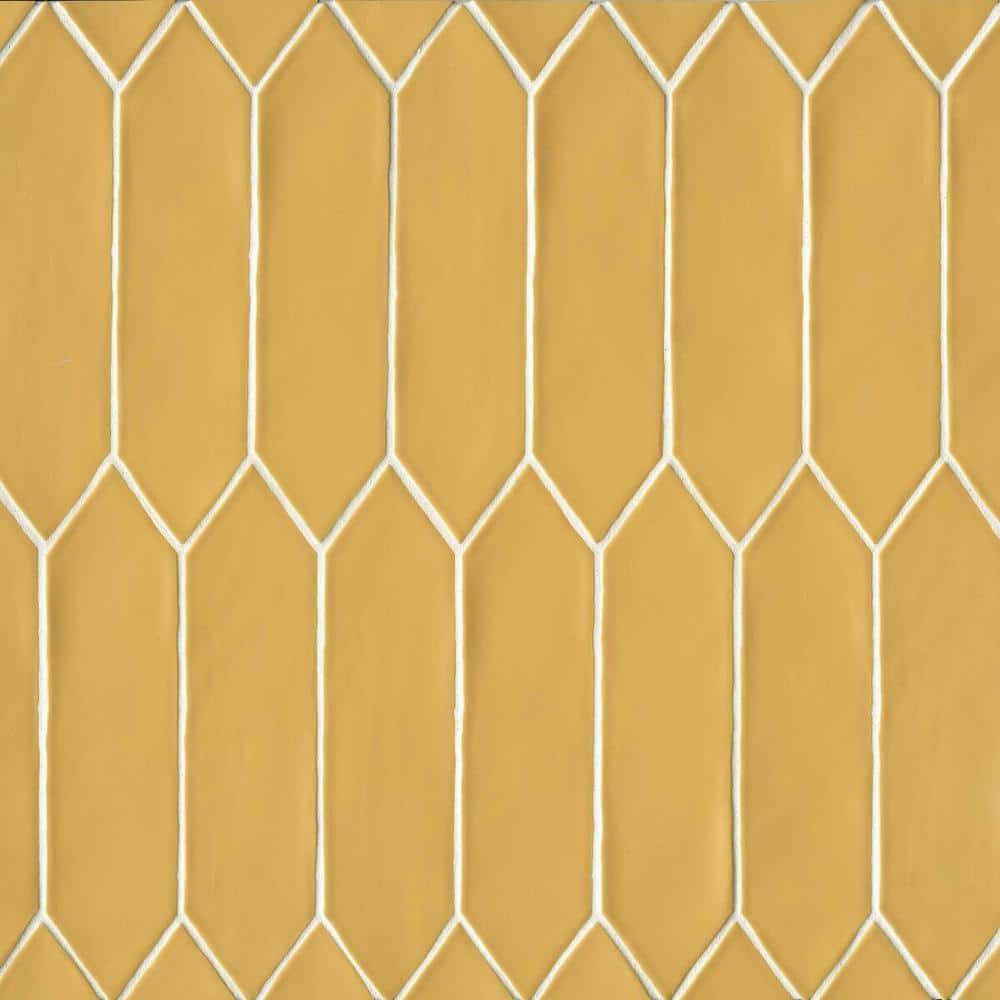 Tile Samples - Reine Picket 3 in. x 12 in. Matte Golden Ceramic Floor and Wall Tile Samples (6.9 sq. ft./Case) price history on PriceWatchPro