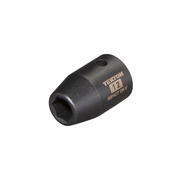 TEKTON 1/2 in. Drive 12 mm 6-Point Shallow Impact Socket