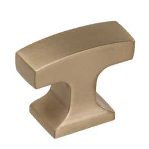 Westerly 1-5/16 in. L (33 mm) Golden Champagne Square Cabinet Knob