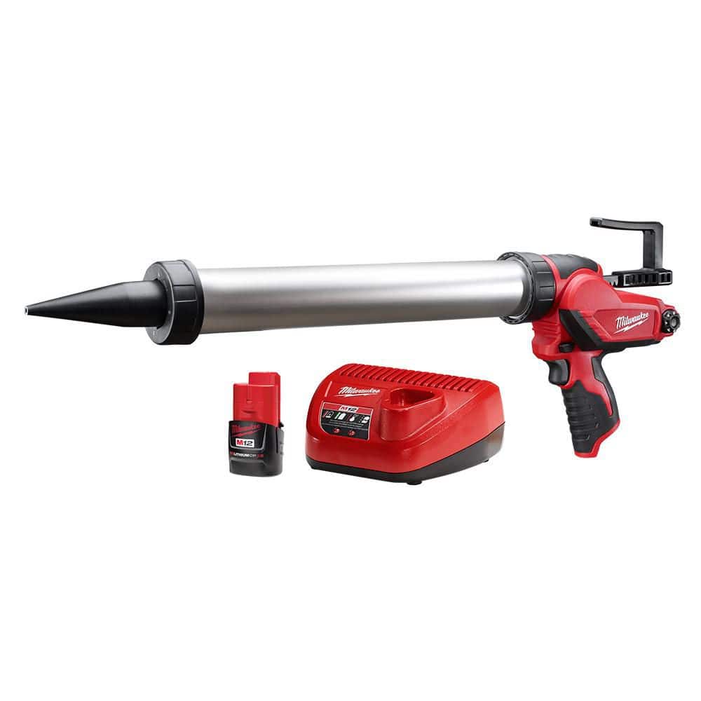 M12 12V Lithium-ion Cordless 20 oz. Aluminum Barrel Adhesive and Caulk Gun Kit with (1) 1.5Ah Battery & Charger price history on PriceWatchPro
