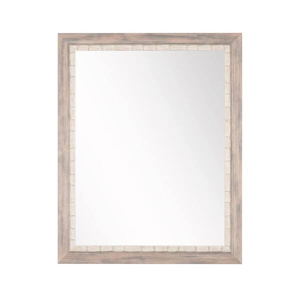 BrandtWorks 32 in. W x 46 in. H Weathered Beach Wall Mirror