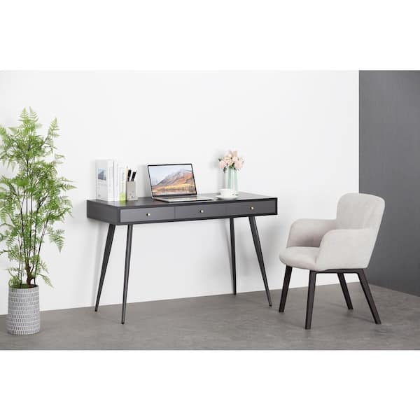 dark grey writing desk