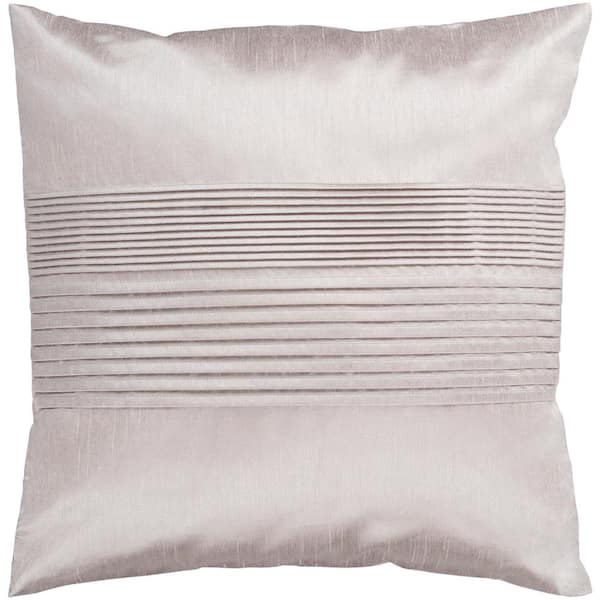 Livabliss Virgili Brown Solid Polyester 22 in. x 22 in. Throw Pillow