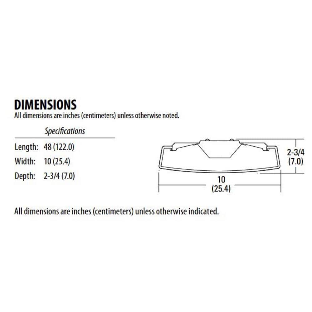 Sleek 4ft White Steel LED Wraparound Light with Acrylic Diffuser
