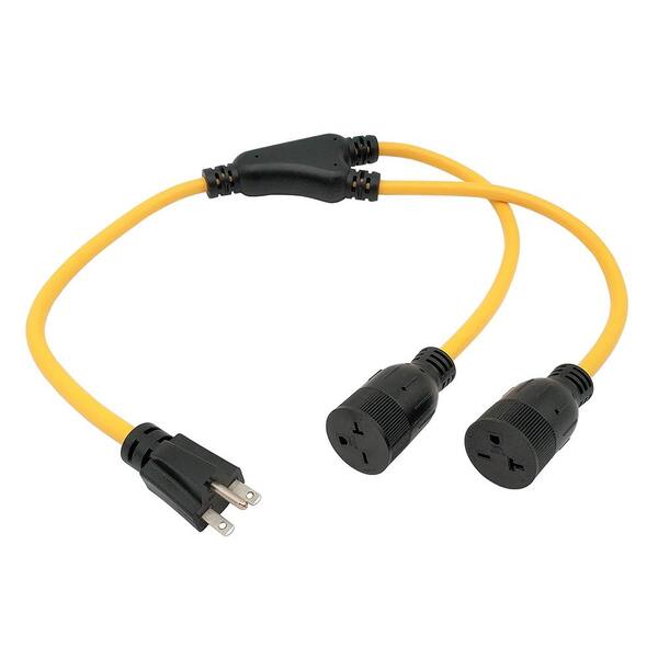 Parkworld NEMA 6-15 Extension Cord 6-15P to 6-15R 20A 5000W 5000W 250V 3FT T Blade Female Also for 6-20R Adapter 