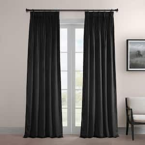 Blackout Signature Warm Black Pleated - 25 in. W x 84 in. L (1 Panel)