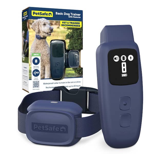 PetSafe Basic Dog Trainer with Remote-Waterproof Training Collar-300 ft  Range-Tone, Vibration and 8 Levels of Static PDT00-18034