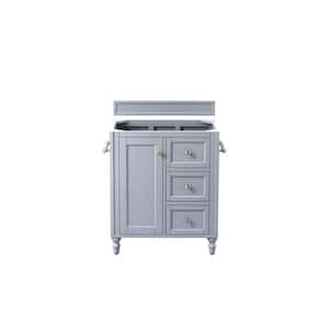 Copper Cove Encore 29.9 in. W x 23.4 in. D x 35 in. H Single Bath Vanity Without Top in Silver Gray