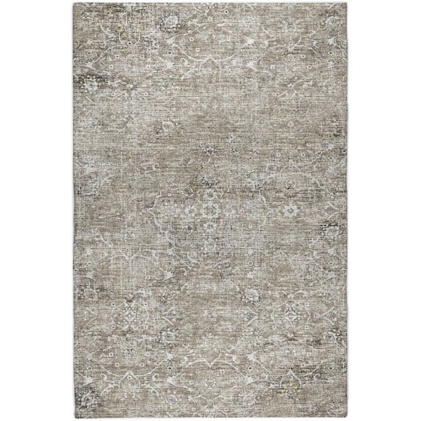 Dream Shag Premium Machine Washable Abstract ADS92 Pebble 5 ft. x 7 ft. 6 in. Area Rug