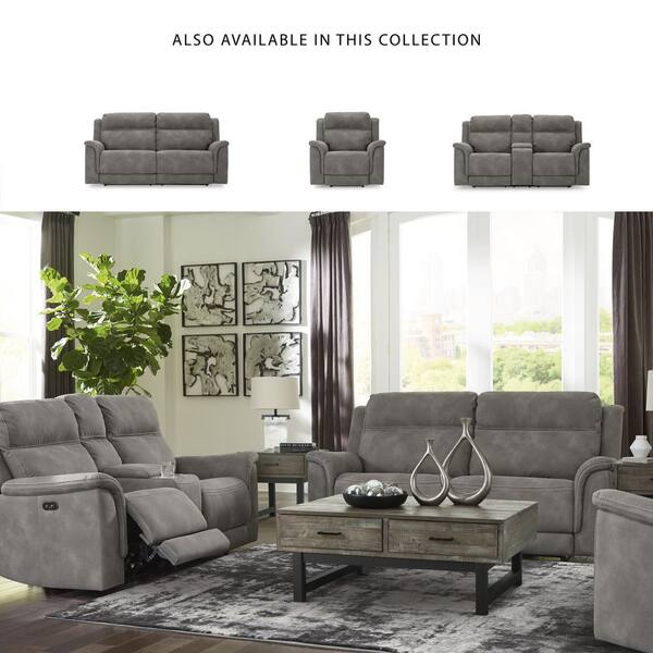 Signature DESIGN BY ASHLEY Next-Gen DuraPella Gray Faux Leather