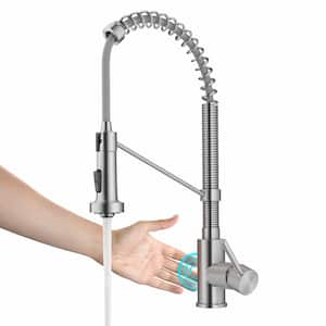 Bolden Single Handle Pull-Down Sprayer Kitchen Faucet with Touchless Sensor in Spot Free Stainless Steel