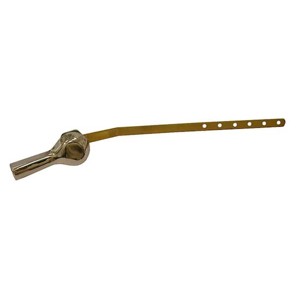 JONES STEPHENS Toilet Tank Lever for American Standard Front Mount with 9-1/2 in. Offset Flat Brass Arm in Chrome Plated