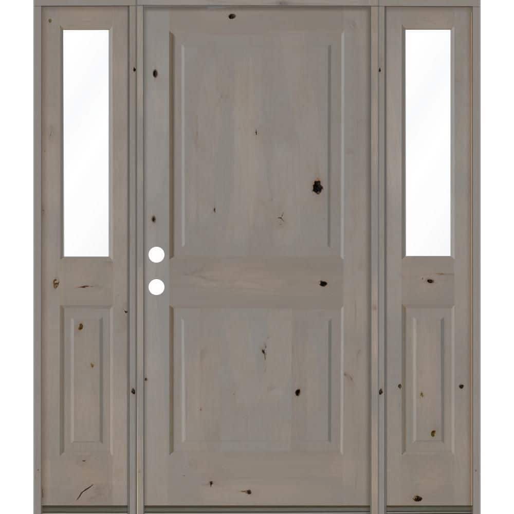 Doors Ffe Krosswood Doors 70 in. x 80 in. Rustic Knotty Alder Right-Hand/Inswing ...