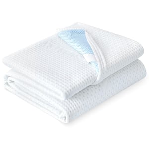 Comfort 4 in. Twin Polyester Mattress Topper Cover Cloud-like Comfort
