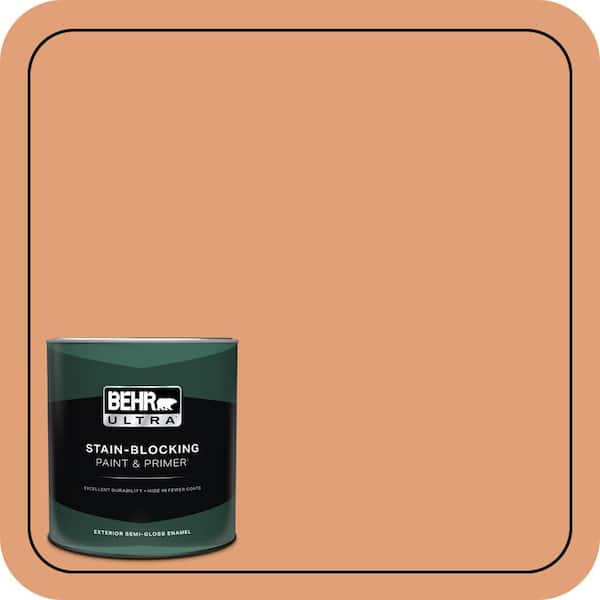 BEHR ULTRA 1 qt. #M220-5 Roasted Seeds Semi-Gloss Enamel Exterior Paint & Primer