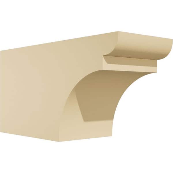 Ekena Millwork Standard Yorktown 6 in. W x 8 in. H x 16 in. D Signature Urethane Rafter Tail Outlooker