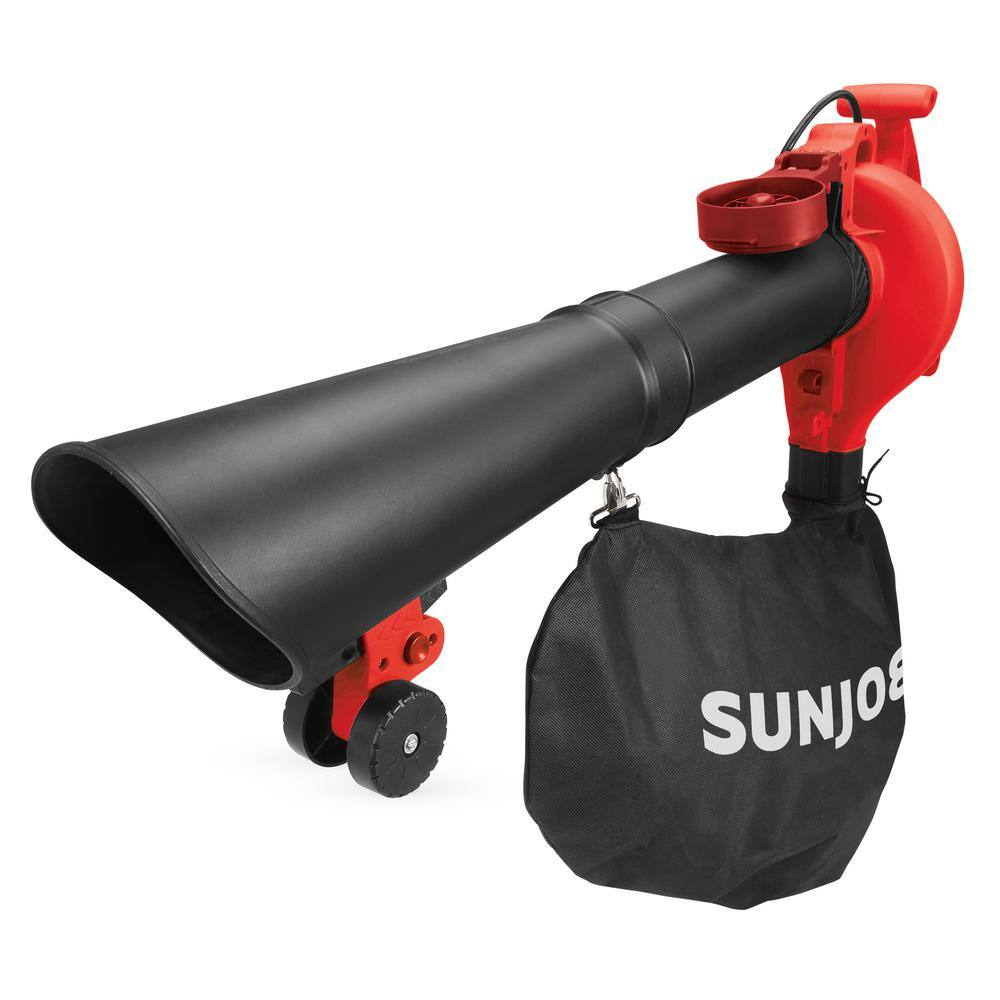 Sun Joe SBJ606E-RED-RM 14 Amp 250MPH 4-in-1 Electric Blower/Vacuum/Mulcher/Gutter Cleaner (Red) [REMANUFACTURED]