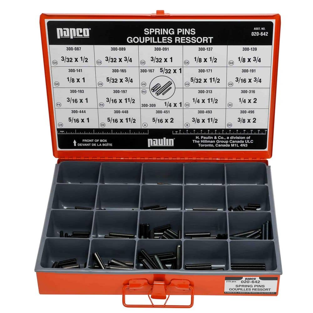 Spring Pins Assorted Master Pro Kit (275-Pieces) 020-642 - The Home Depot