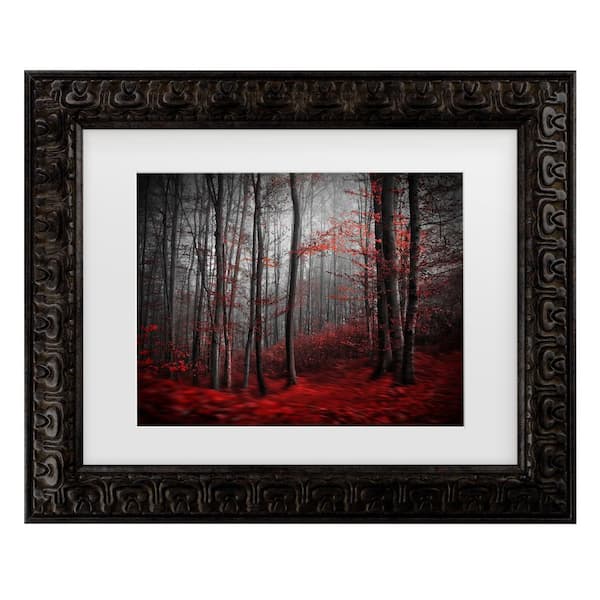 Trademark Fine Art Samanta Bloody River Matted Framed Photography Wall Art 14.5 in. x 17.5 in.