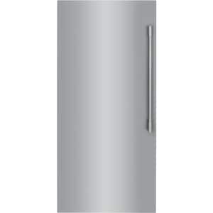 Professional 19 cu. ft. Single Door Frost Free Upright Freezer in Stainless Steel