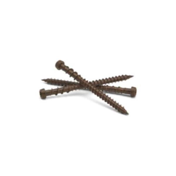 350-Pack #10 x 2-1/2 in. Spiced Rum Torx Flat Undercut Color Match Composite Deck Screws (4 lb. /350-Piece)