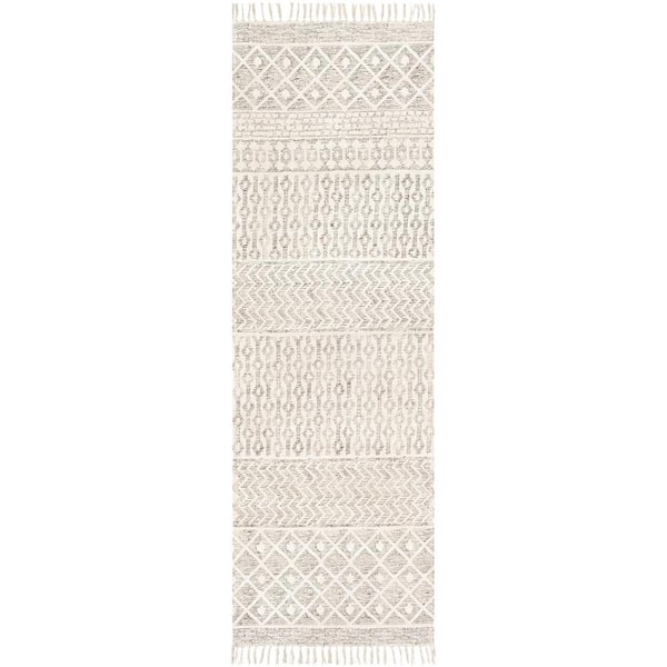 Hakon Charcoal Moroccan 3 ft. x 8 ft. Indoor Runner Area Rug