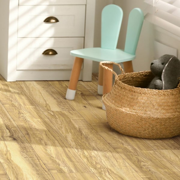 Take Home Sample-Classy Chic Talk of the Tawny 12 MIL x 7 in. W Click Lock Waterproof Luxury Vinyl Plank Flooring
