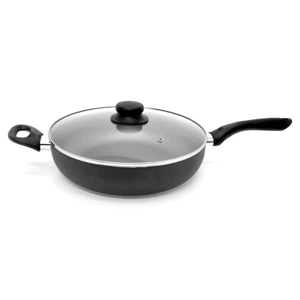 Nonstick Deep Frying Pan Skillet, 10/11/12-Inch Saute Pan with Lid