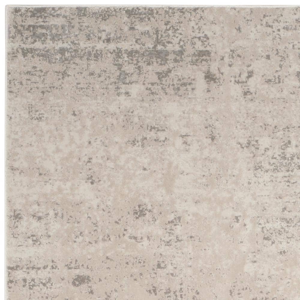 Princeton 59" x 5" Gray Rectangular Viscose Area Rug