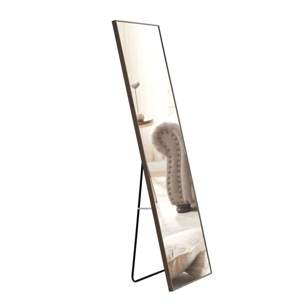 Solid Wood Frame Gray 58 in. W x 15 in. H Full Length Mirror Dressing Mirror Decorative Clothing Mirror Floor Mirror price history on PriceWatchPro