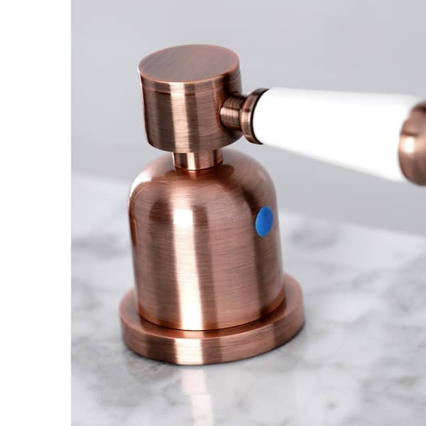 Paris 8 in. Widespread 2-Handle Bathroom Faucet in Antique Copper