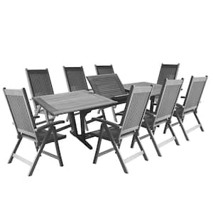 Renaissance 9-Piece Wood Rectangular Outdoor Dining Set