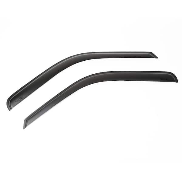 Rugged Ridge Matte Black Front Window Visors Tape 99-14 F-250-F-550 Crew Cab