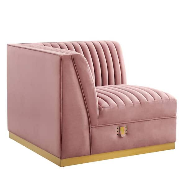 Pink corner store chair