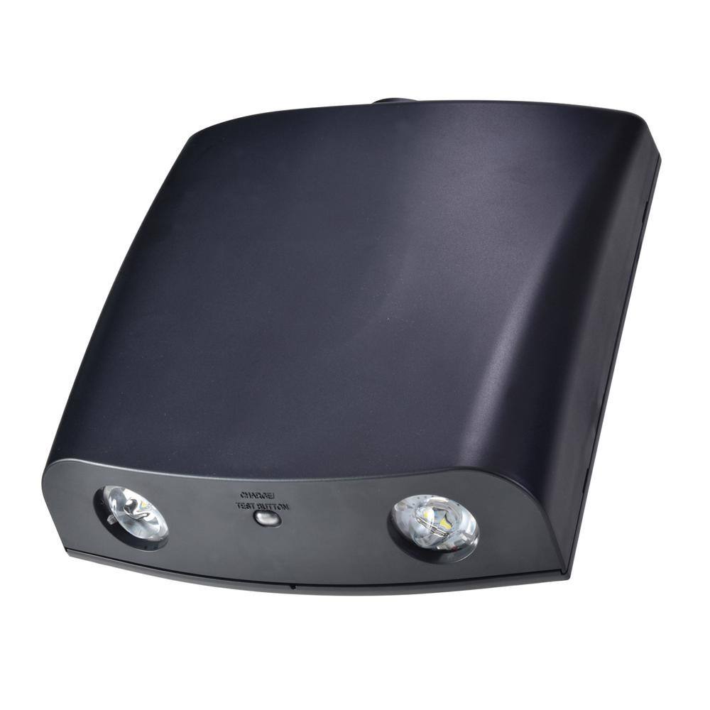 Sure-Lites SELMTG Series 1.6W Black Integrated LED Emergency Light with ...