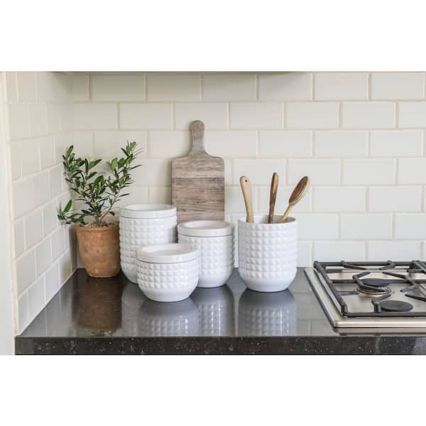 Diamond Stoneware Melamine Kitchen Canisters and Jars