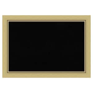 Landon Gold Narrow Framed Black Corkboard 27 in. x 19 in. Bulletine Board Memo Board