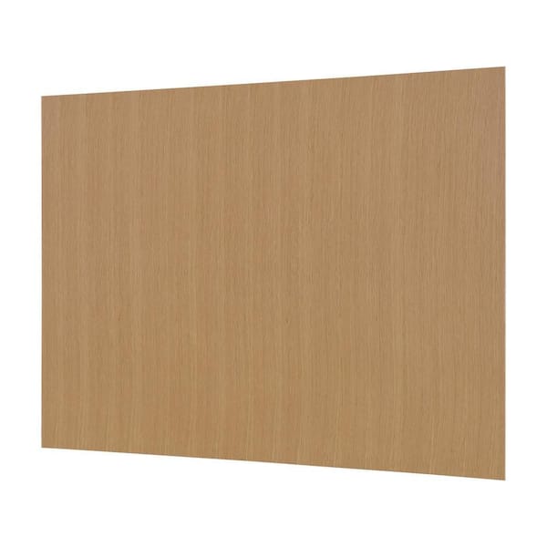 Hampton Bay Avondale 48 in. W x 34.5 in. H Kitchen Island Flush End Panel in White Oak