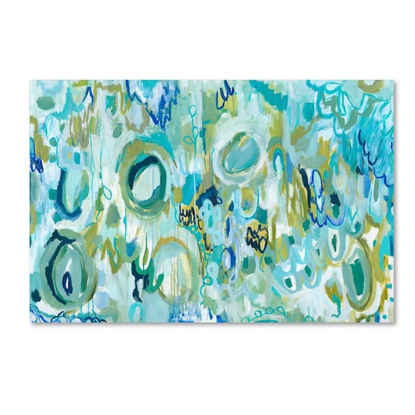 Trademark Fine Art 22 in. x 32 in. "Ujjayi Pranayama" by Carrie Schmitt Printed Canvas Wall Art